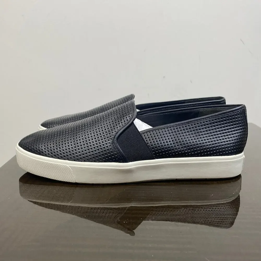 Vince Blair Slip On Perforated Leather Slip On Sneakers Women's 8M